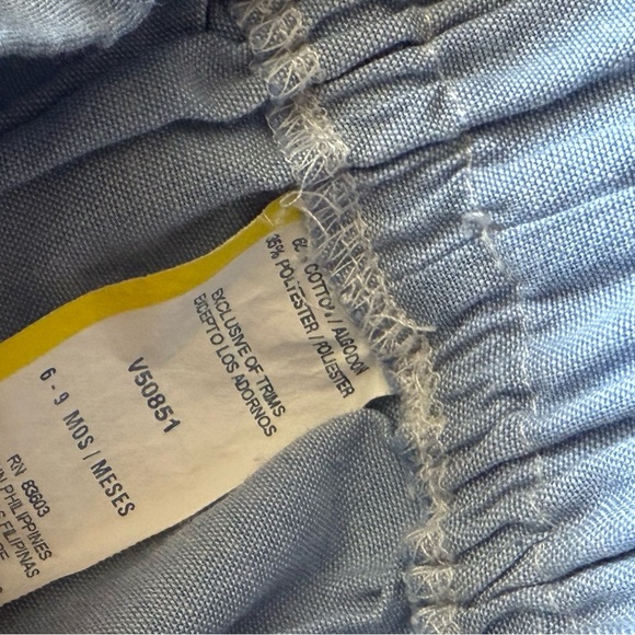 Cartet’s|Baby girl cute outfit, “So Happy” Pink Bodysuit and Blue Shorts Set••• - Picture 3 of 4